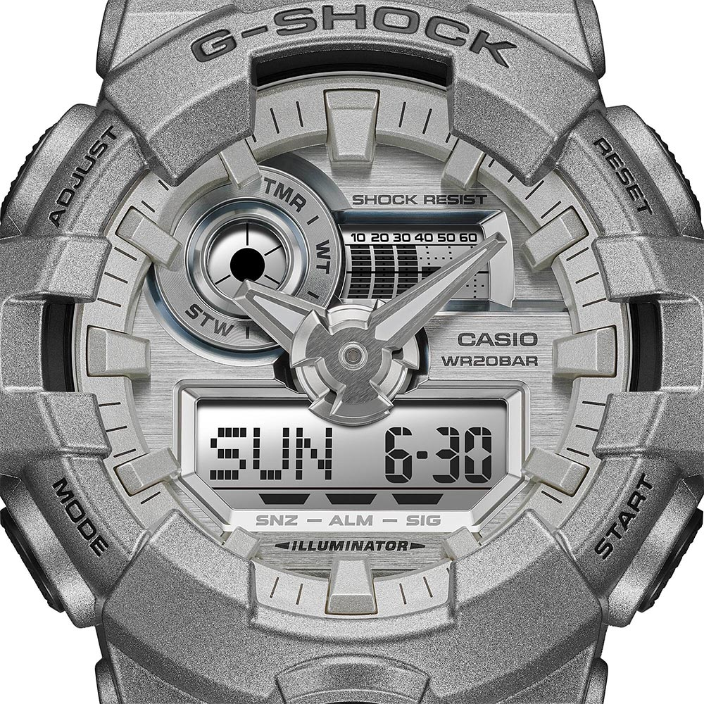 CASIO 卡西歐 G-SHOCK 科幻未來金屬色手錶 GA-700FF-8A, , large