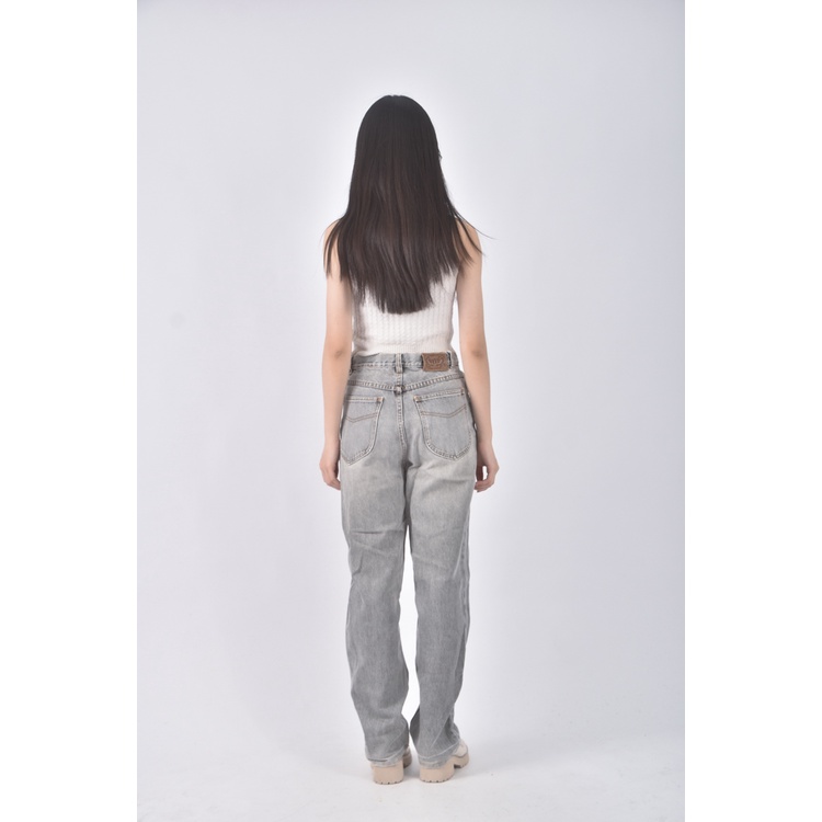 (2XL) hang ten高腰丹寧牛仔質感灰色長褲二手衣, , large