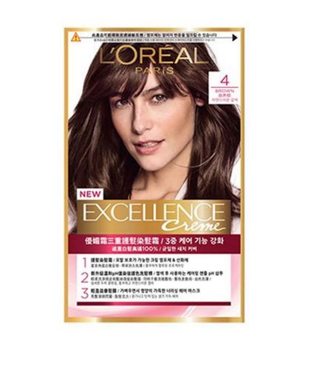 【L'Oréal Paris巴黎萊雅】優媚霜三重護髮染髮霜 4自然棕 公司貨