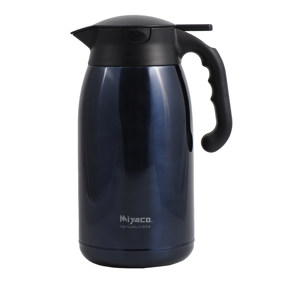 米雅可經典316按壓式真空保溫壺-2.0L-深藍色-1支, , large