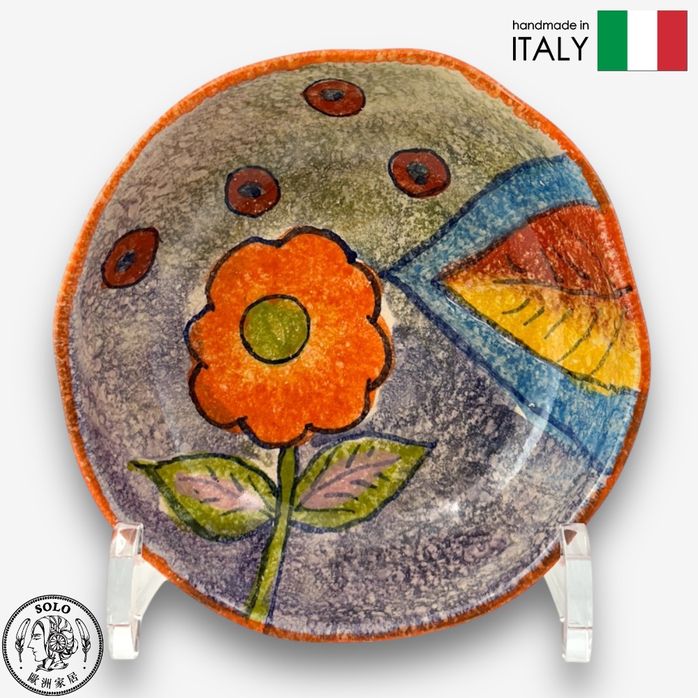 【SOLO歐洲家居】Modigliani 義大利製手工陶 14cm 淺碗 RA羅馬之愛系列, , large