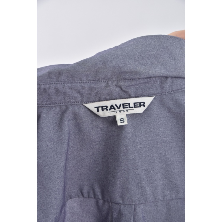 (S) traveler水鑽藍色短袖上衣二手衣, , large