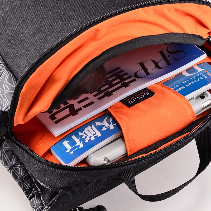 SOLIS 德克薩斯系列 10吋平板電腦側背包-牛仔黑, , large