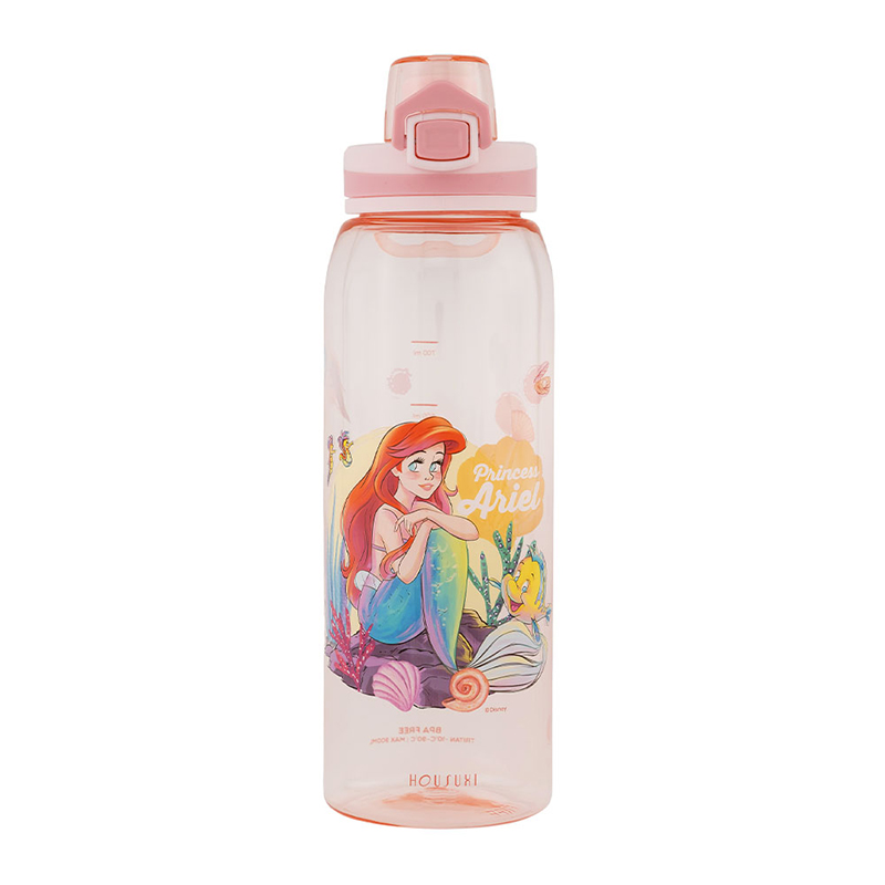 『HOUSUXI．舒希』迪士尼小美人魚系列-Tritan彈蓋水瓶900ml(A2), , large