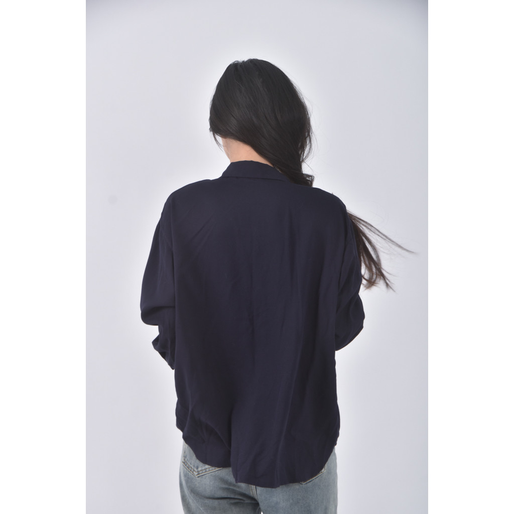 (XL) uniqlo質感藍色長袖上衣二手衣, , large