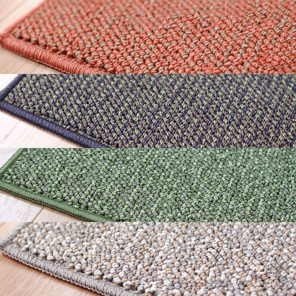 【PLYS】Japan-Made Kitchen Runner Mat 45&times;180cm &ndash; Blue Brown (Absorbent Non-Slip Design / 6mm Thick / Machine-Washable), , large