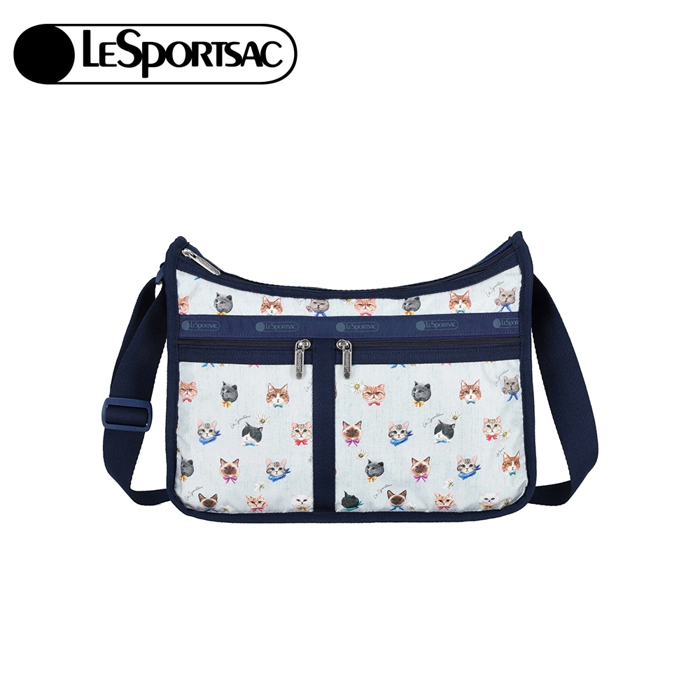 |快速出貨|Lesportsac Deluxe Everyday Bag 奢華斜背包 送禮-晴空貓語, , large