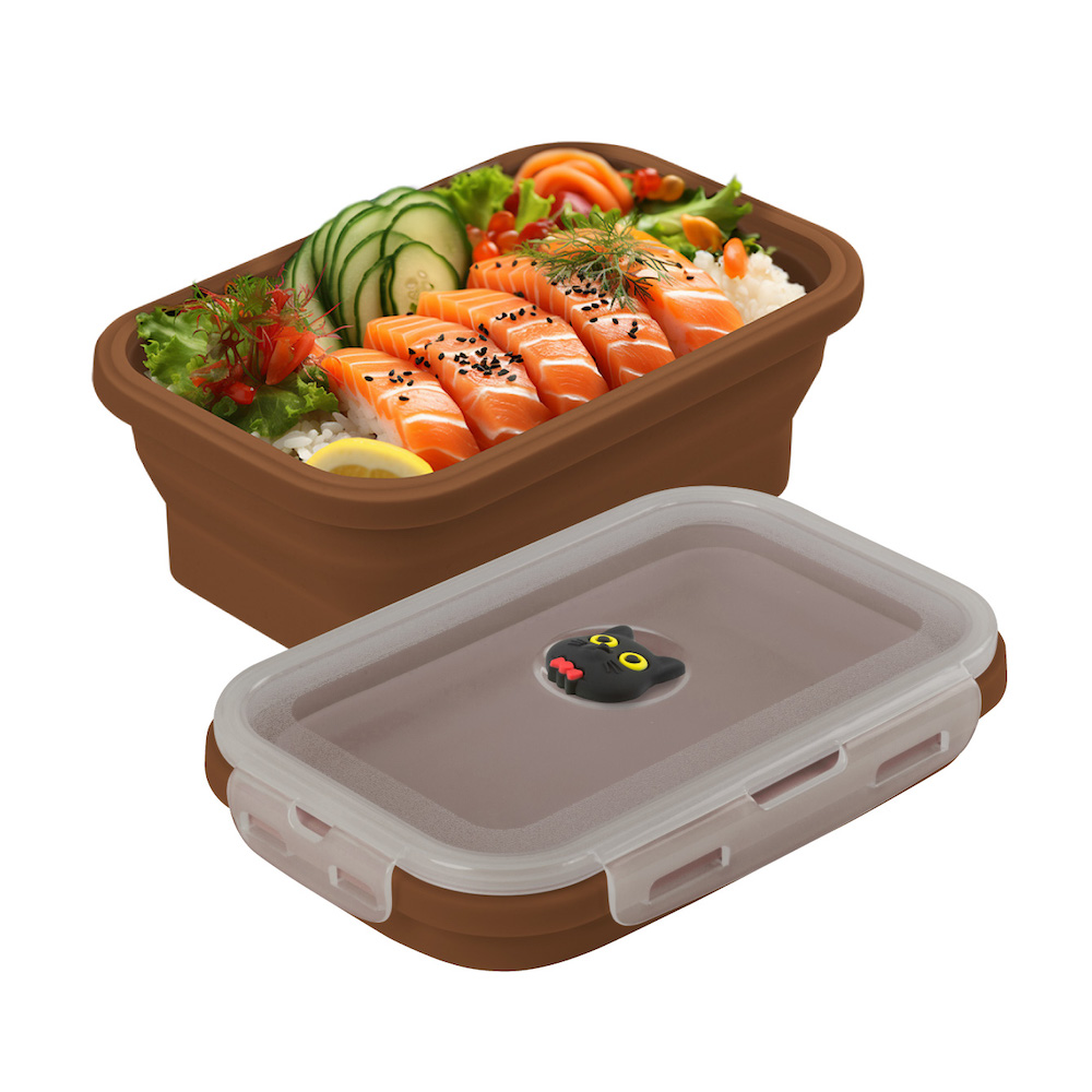 Silicone Foldable Food Container-CAT-12, , large