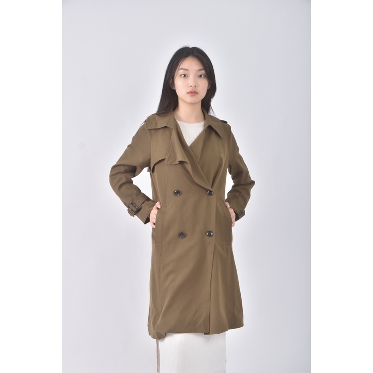 (S) lowrys farm質感風衣綠色外套二手衣, , large