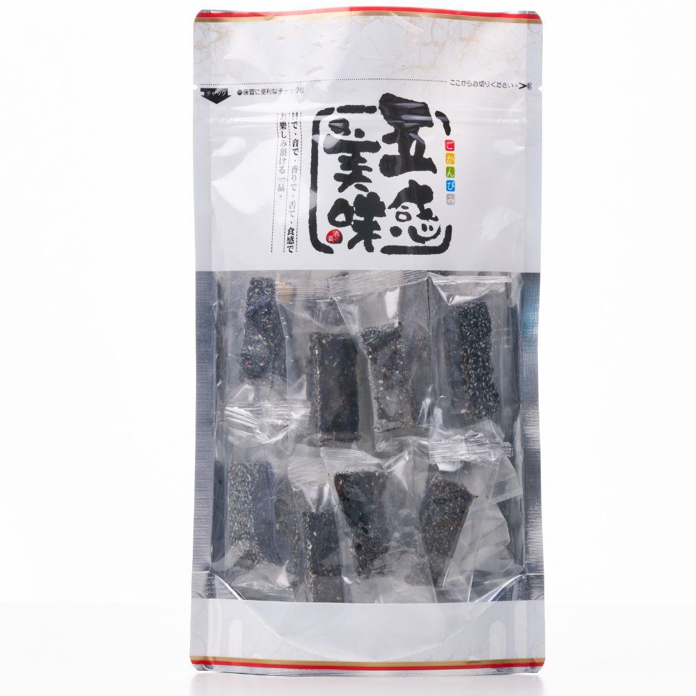 芝麻軟糖 低糖 高鈣養生 3包送1包酥糖體驗包 芝麻軟糖 特級黑芝麻 日本進口海藻糖  年貨 茶點 下午茶 點心【周周生活】, , large