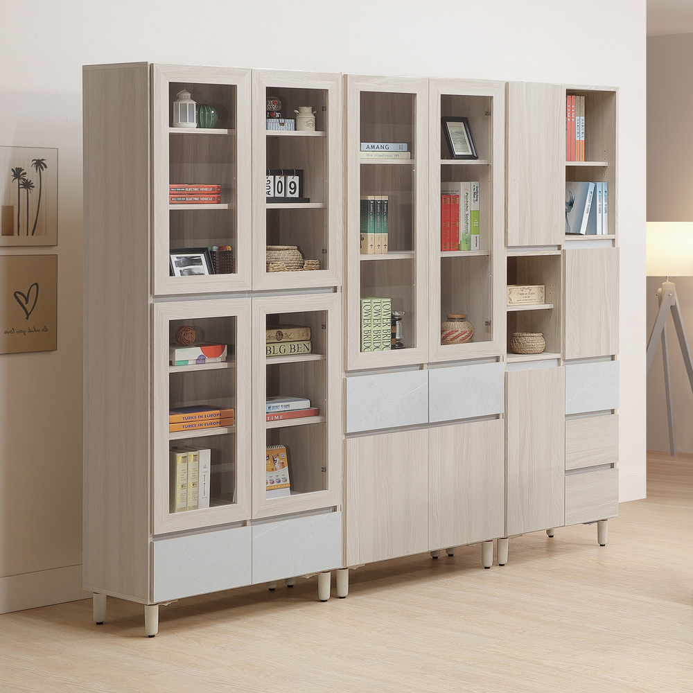 【Homelike】喜家居7.6尺書櫃組(2347), , large