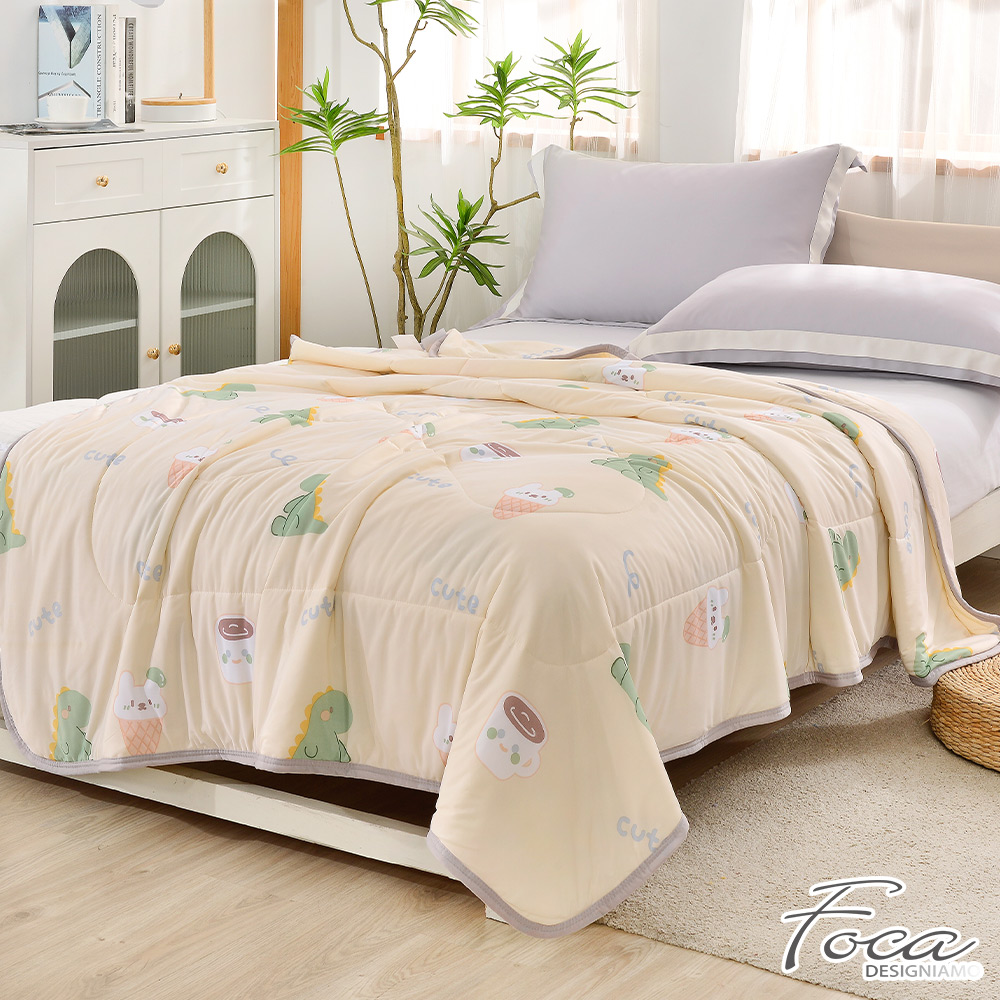 [LY SHIN BEDDING] FOCA Qinliang Cute Dragon | Antibacterial silver ion anti-cold gauze quilt/four seasons quilt 150x200cm, , large