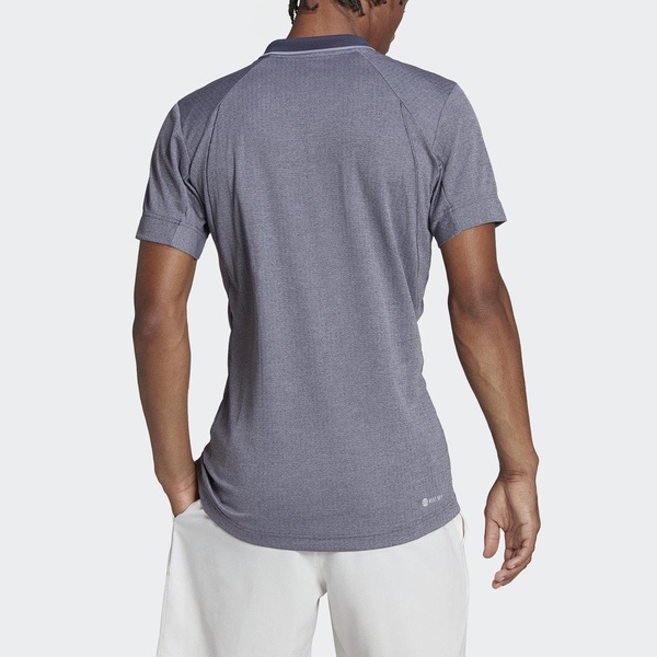 Adidas T Freelift Polo 男 POLO衫 短袖 上衣 亞洲版 網球 訓練 灰藍 [HS3315], , large