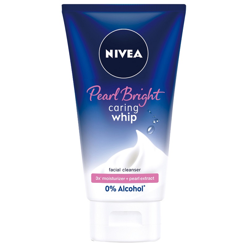 NIVEA Pearl White Caring Wipe Foam 100ml, , large