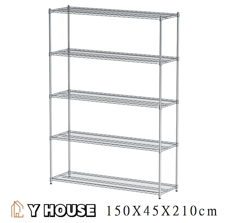 【Y HOUSE】150x45x210公分 荷重型五層鐵架 耐重層架 荷重型鐵力士架
