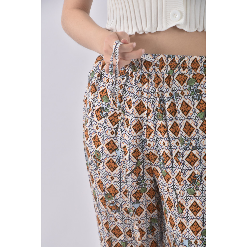 (M) f ailisi高腰圖案橘色長褲二手衣, , large