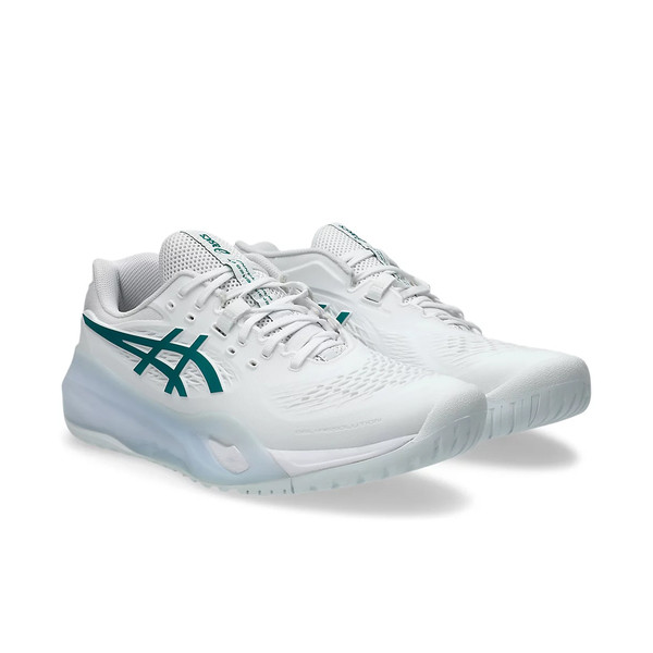 Asics Gel-resolution X 男 網球鞋 溫網 穩定 靈活 抗扭 白 綠 [1041A481-102], , large