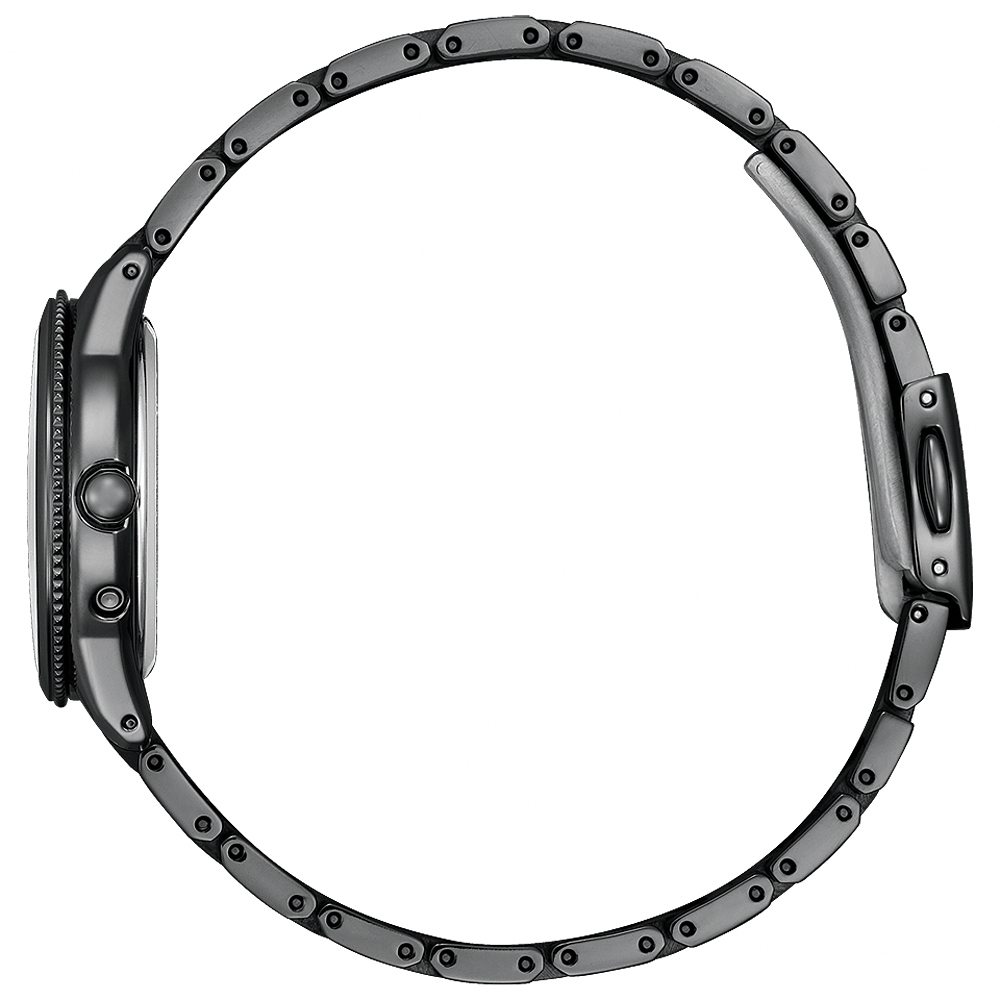 CITIZEN 星辰 XC 夜川月 限量 超級鈦 日月顯示 光動能電波女錶 EE1007-75L, , large
