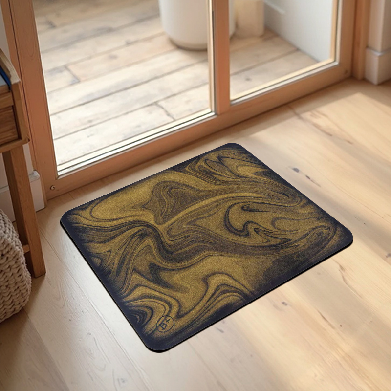【Monster】B+ Soft Diatomaceous Earth Absorbent Mat – Flowing Sand Series (45x40cm) – Sand Gold, , large