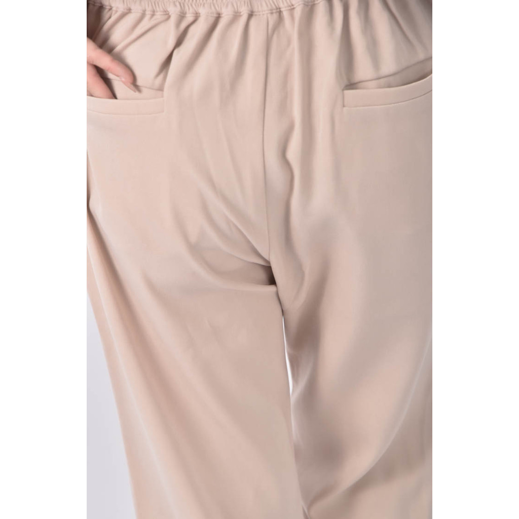 (S) wear to eat高腰西裝寬鬆粉色長褲二手衣, , large