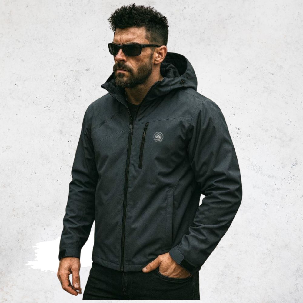 【億子洪】防水防風登山外套  一般款-灰5XL【1899】, , large