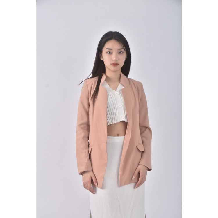 (S) gold rush質感棉質杏色外套二手衣, , large