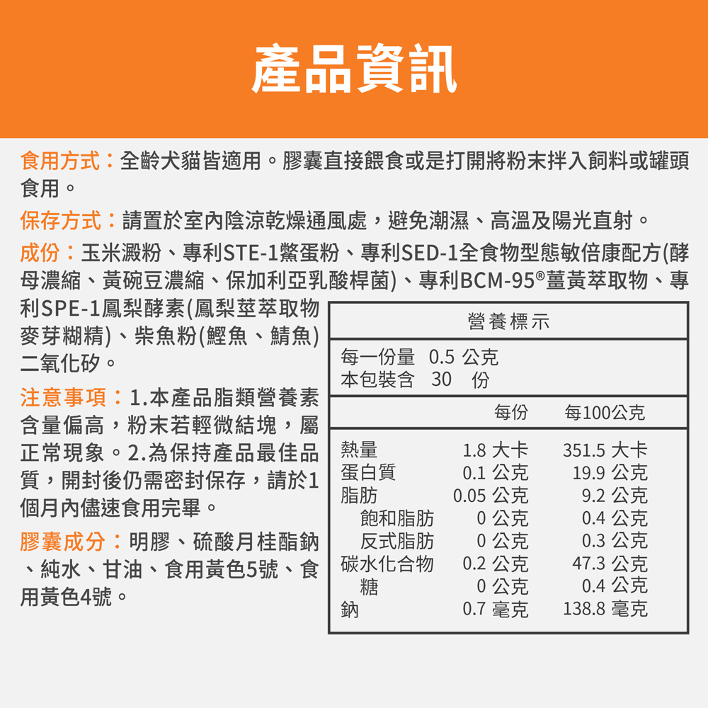 【FJ豐傑生醫】寵物皮膚專科-30顆/袋(調理皮膚ｘ毛髮健康ｘ鱉蛋爆毛粉), , large