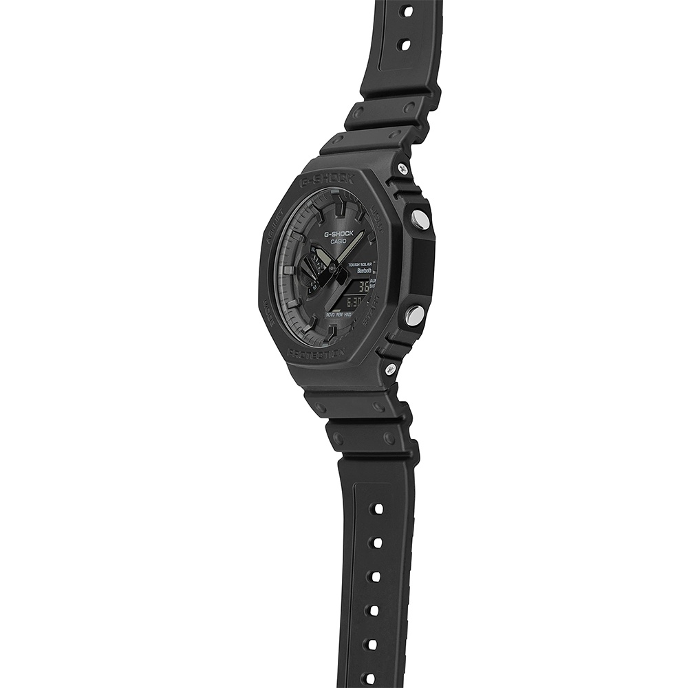 CASIO 卡西歐 G-SHOCK 極簡八角 太陽能電力智慧藍牙手錶 GA-B2100-1A1, , large