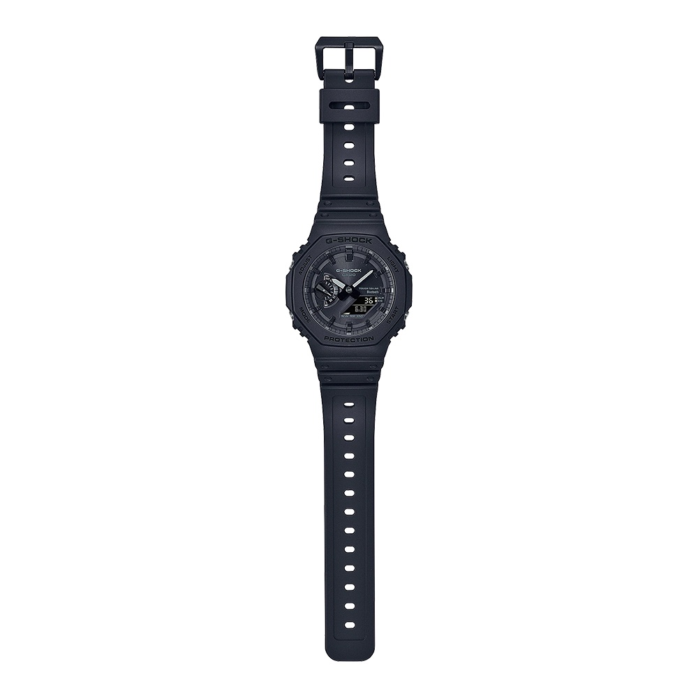 CASIO 卡西歐 G-SHOCK 極簡八角 太陽能電力智慧藍牙手錶 GA-B2100-1A1, , large