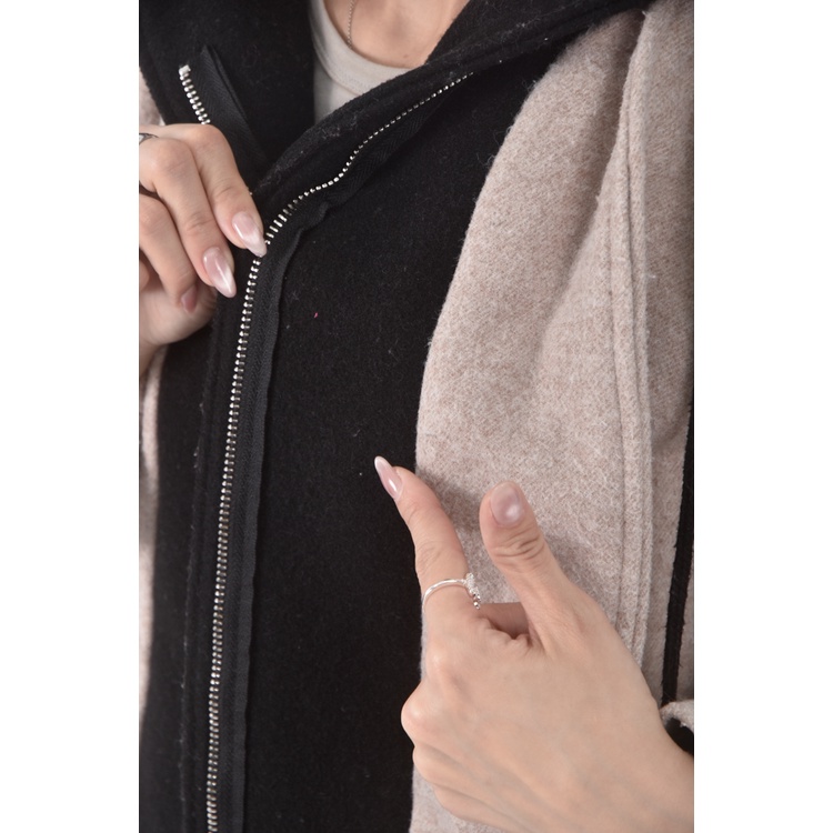 (L) mr s質感假兩件杏色外套二手衣, , large