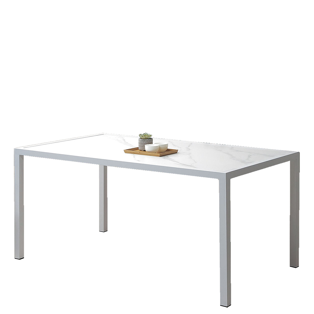 【Hampton 漢汀堡】法亞戶外岩板餐桌-白, , large