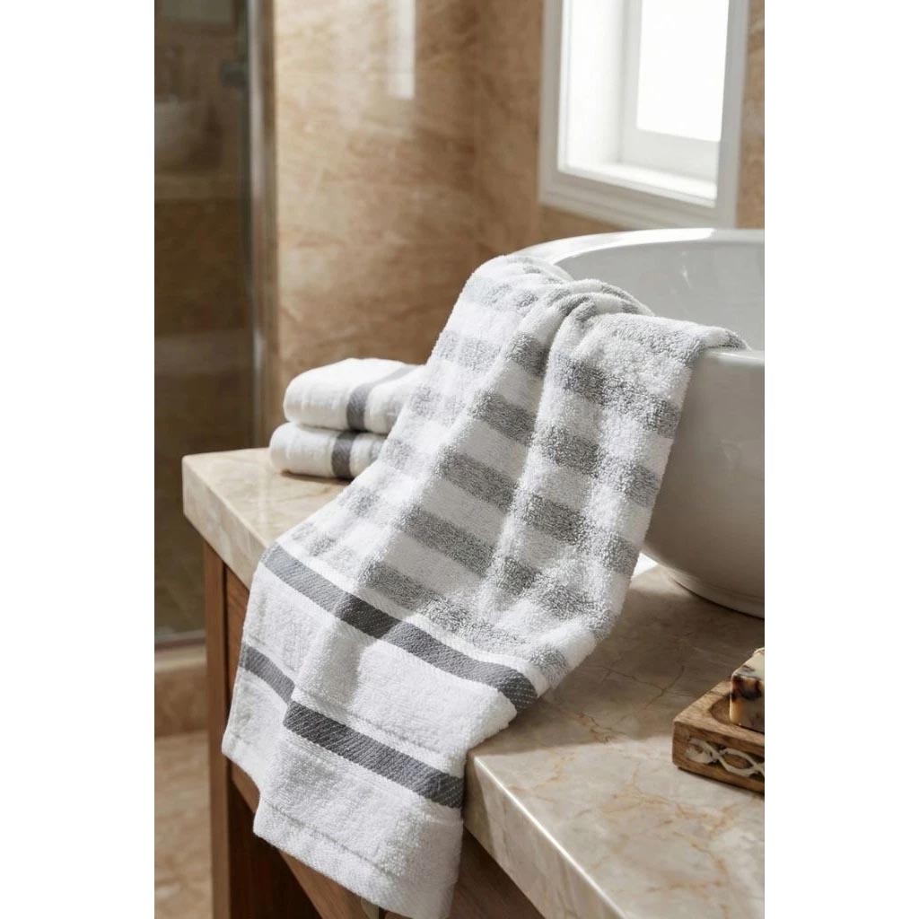 [Kai Mei Cotton] Bulk Pack: Made in Taiwan (MIT) Antibacterial & Odor-Resistant &ndash; Lightweight Soft Pure Cotton Bamboo Charcoal Towels (Set of 12), , large