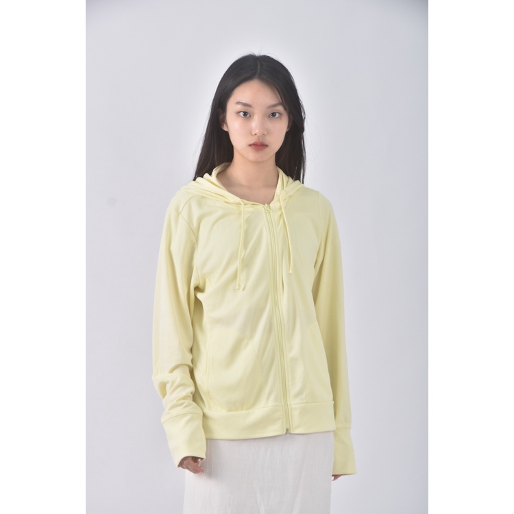 (XL) net質感連帽黃色外套二手衣, , large