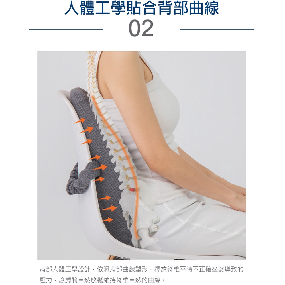 【日本旭川】AIRFit氧活力進階版人體工學護脊腰靠墊 透氣 椅子 靠墊 坐靠墊 辦公 護背墊 護腰靠墊 電腦椅 記憶棉, , large