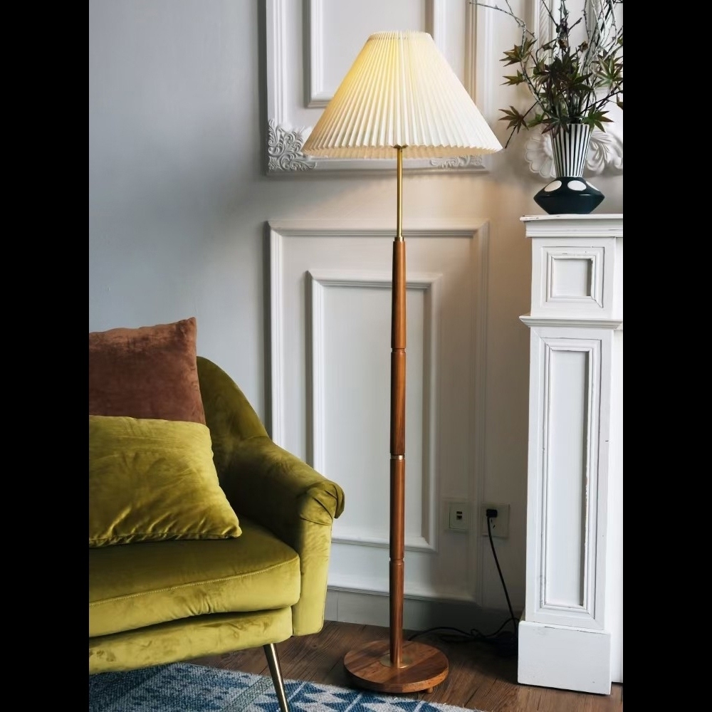 【H&R安室家】 雨果原木落地燈 ZA0187, , large