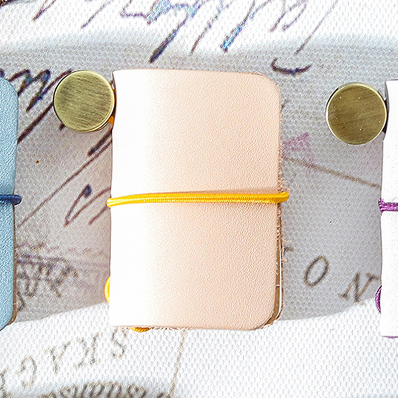 迷你小廢物筆記本吊飾【多色可選】 復古皮革迷你小本子 筆記本 小吊飾 皮革小筆記本 復古小本子, , large