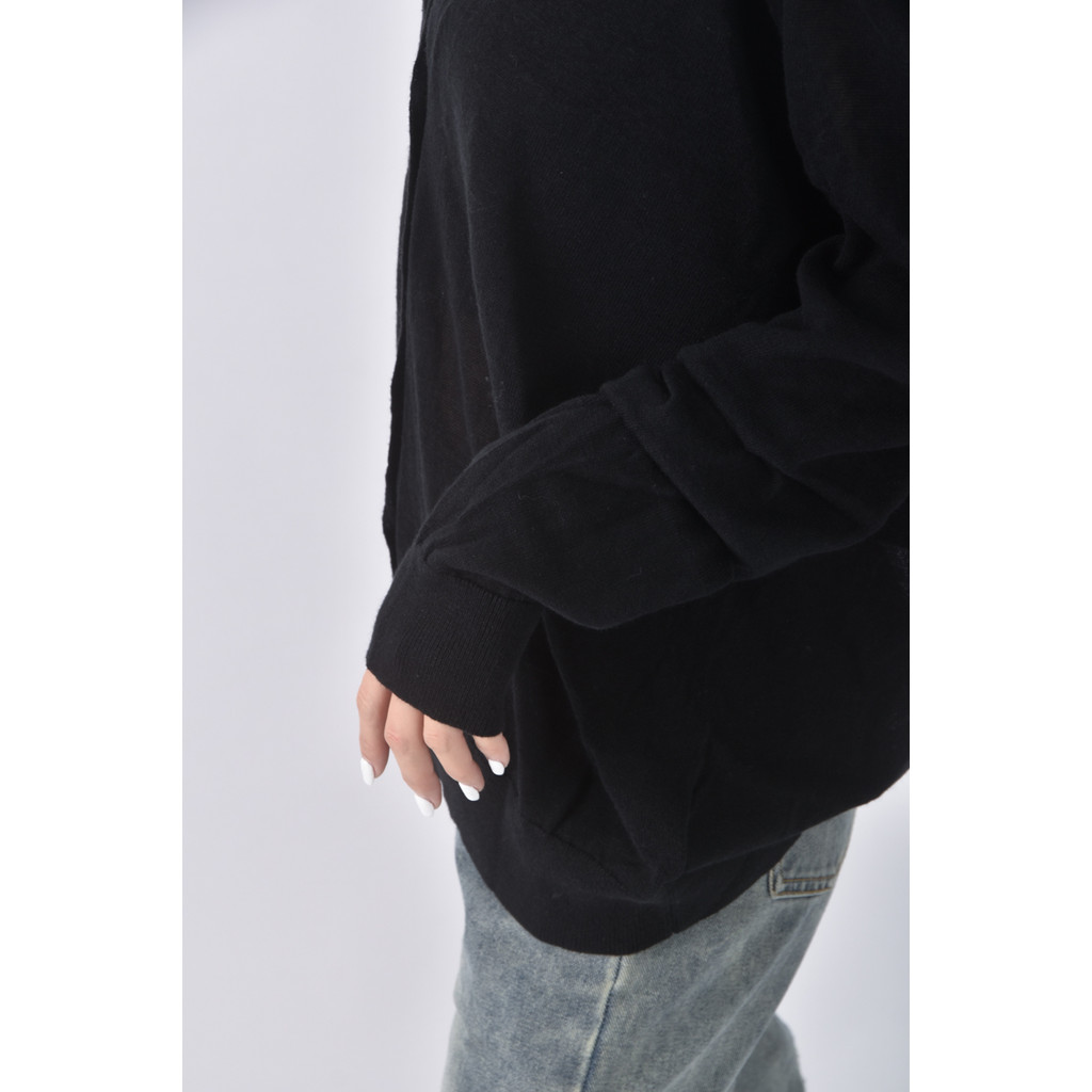 (XL) gap亞麻棉質開衫黑色外套二手衣, , large