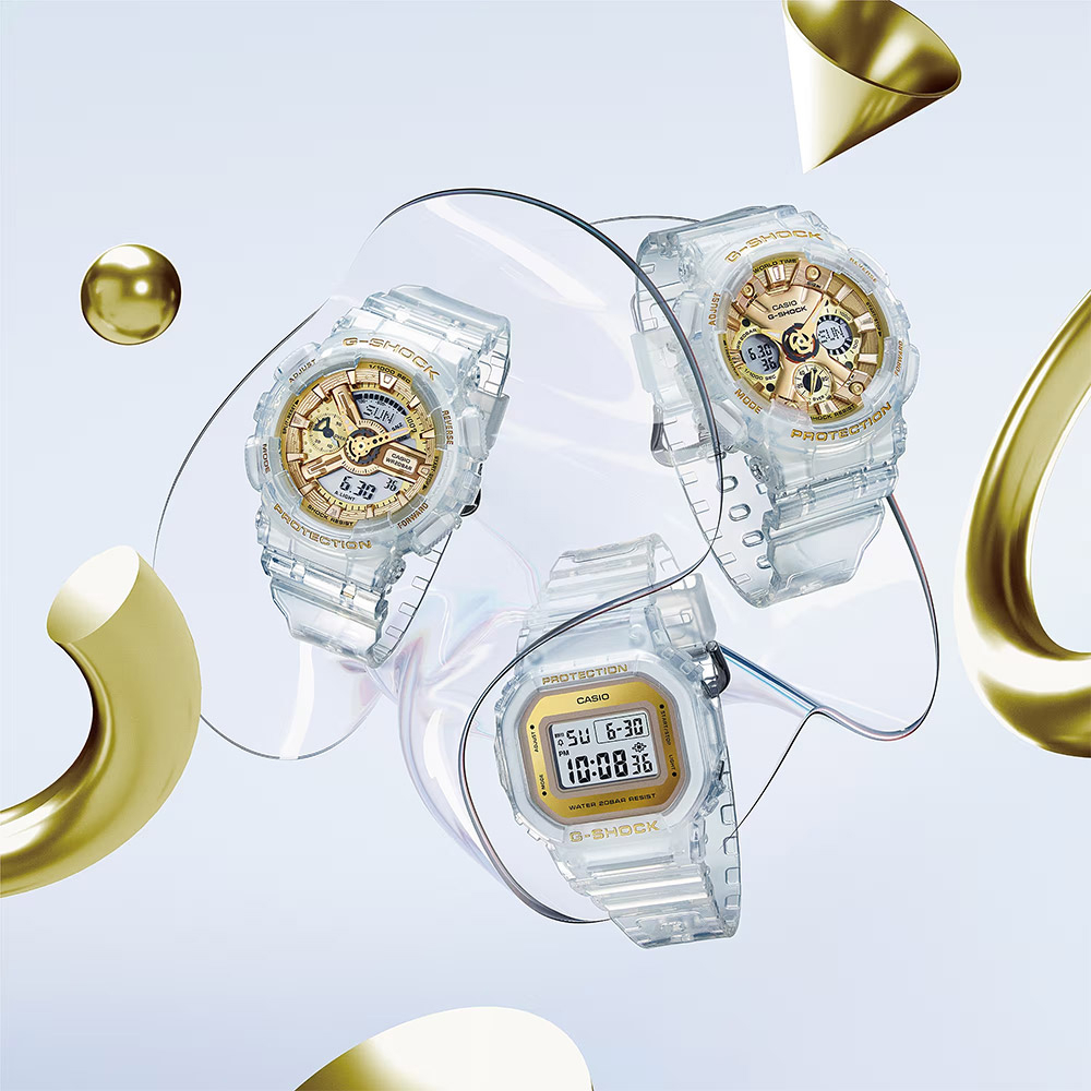 CASIO 卡西歐 G-SHOCK ITZY 留真配戴款 清透金屬感女錶手錶 GMA-S120SG-7A, , large