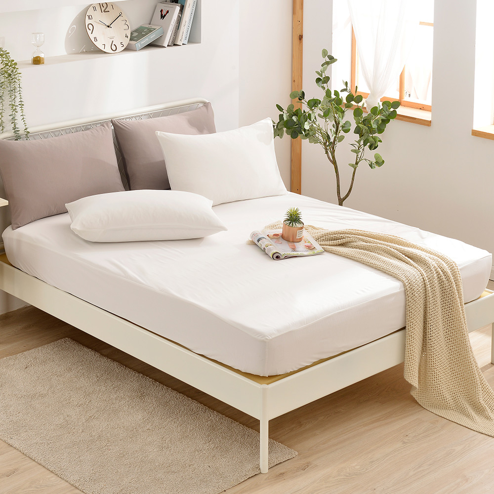 【FOCA多款任選】專業護理級 100%超防水床包式保潔墊(雙/加), , large