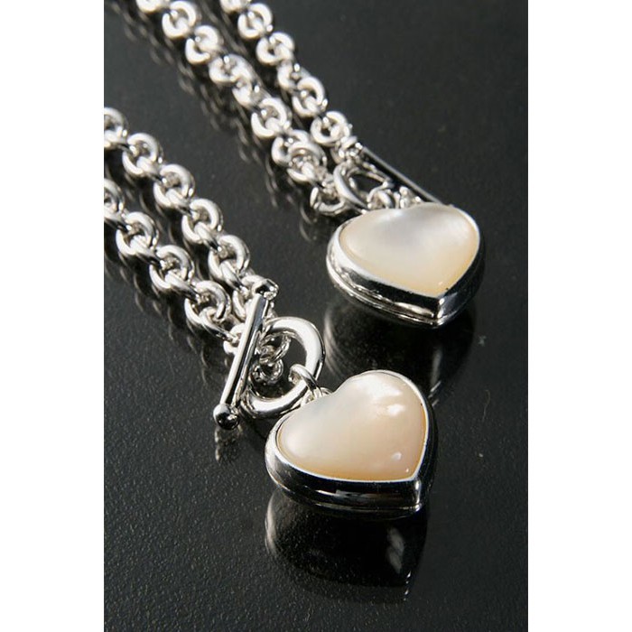 天然貝珠精鍍白金手鍊, , large