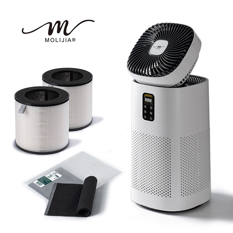 【MOLIJIA】Value Set - M196 Smart UV Antibacterial Fan Air Purifier - Cloud Rock White, , large
