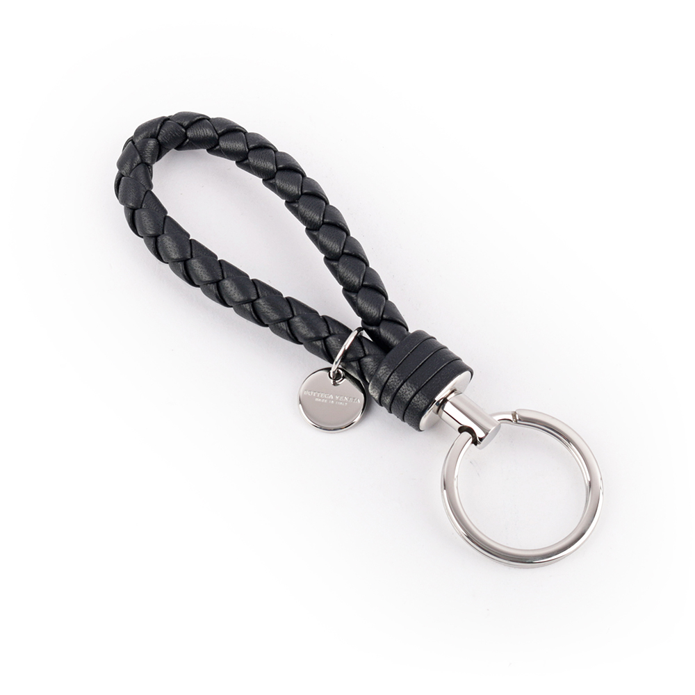 BOTTEGA VENETA 小羊皮 key圈/海軍藍, , large