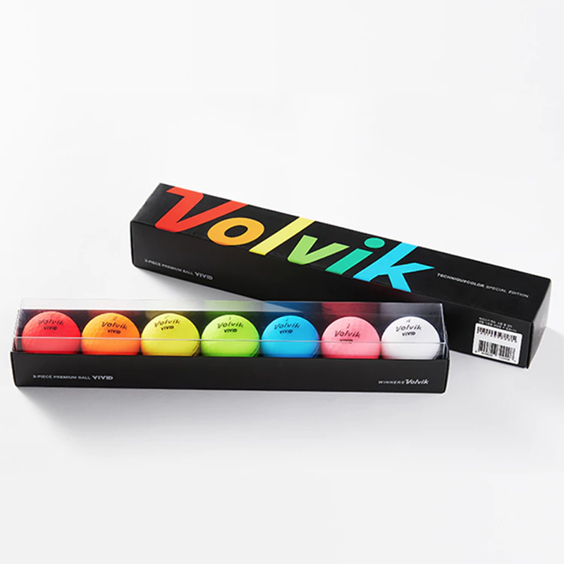 Volvik 彩虹高爾夫球 7球/盒 高爾夫球禮物 霧面球色彩, , large