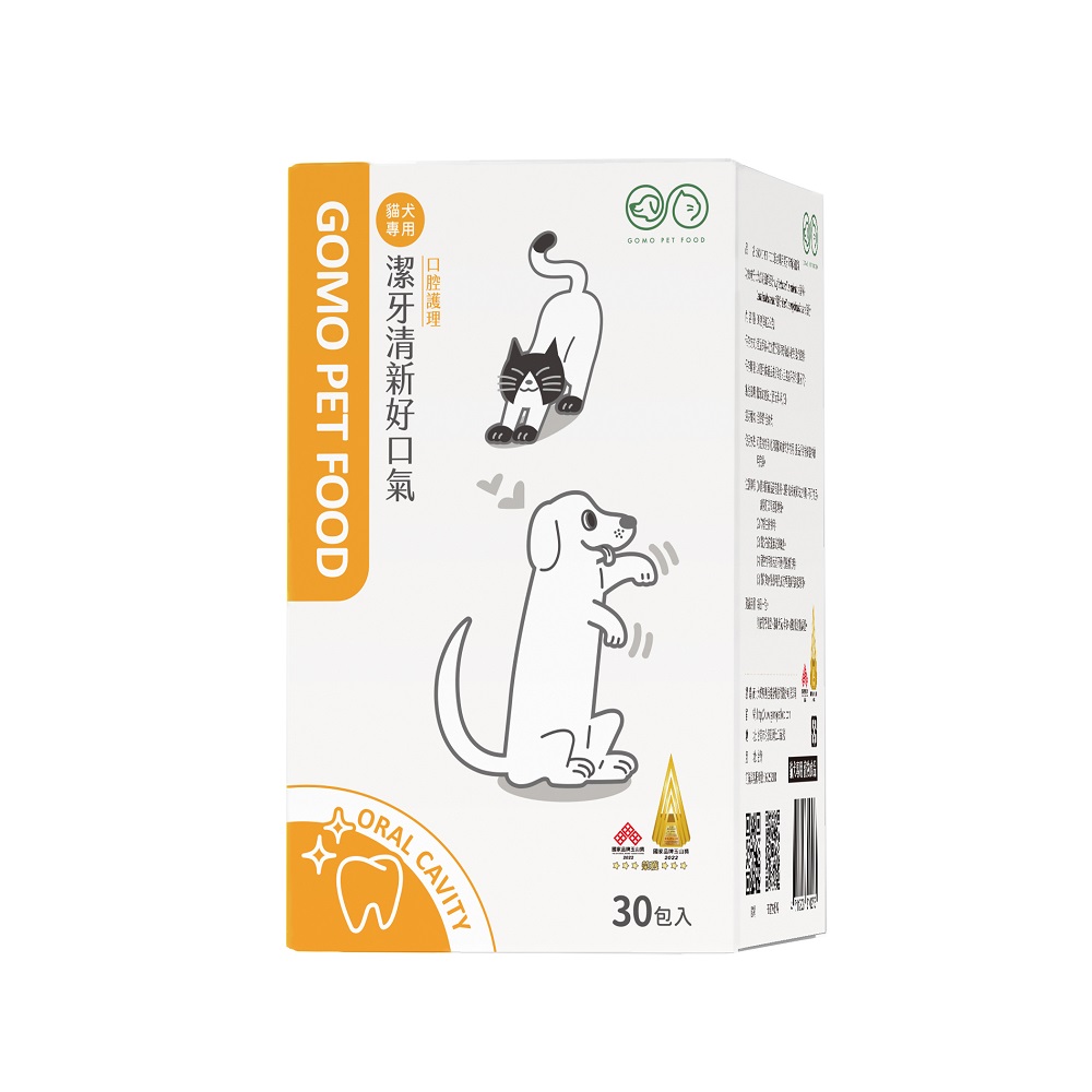 GOMO貓犬專用潔牙清新好口氣 30包/盒, , large