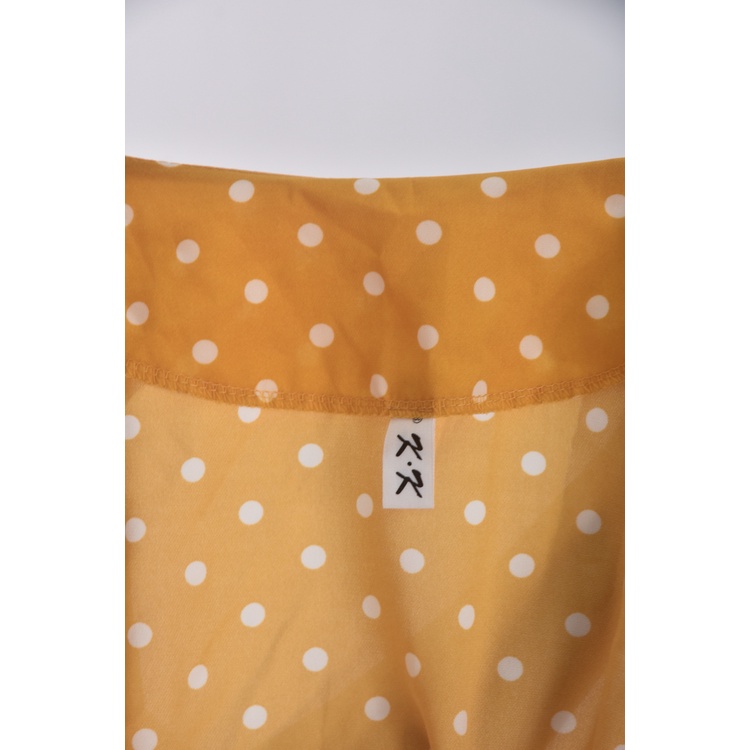 (L) k k點點黃色洋裝二手衣, , large