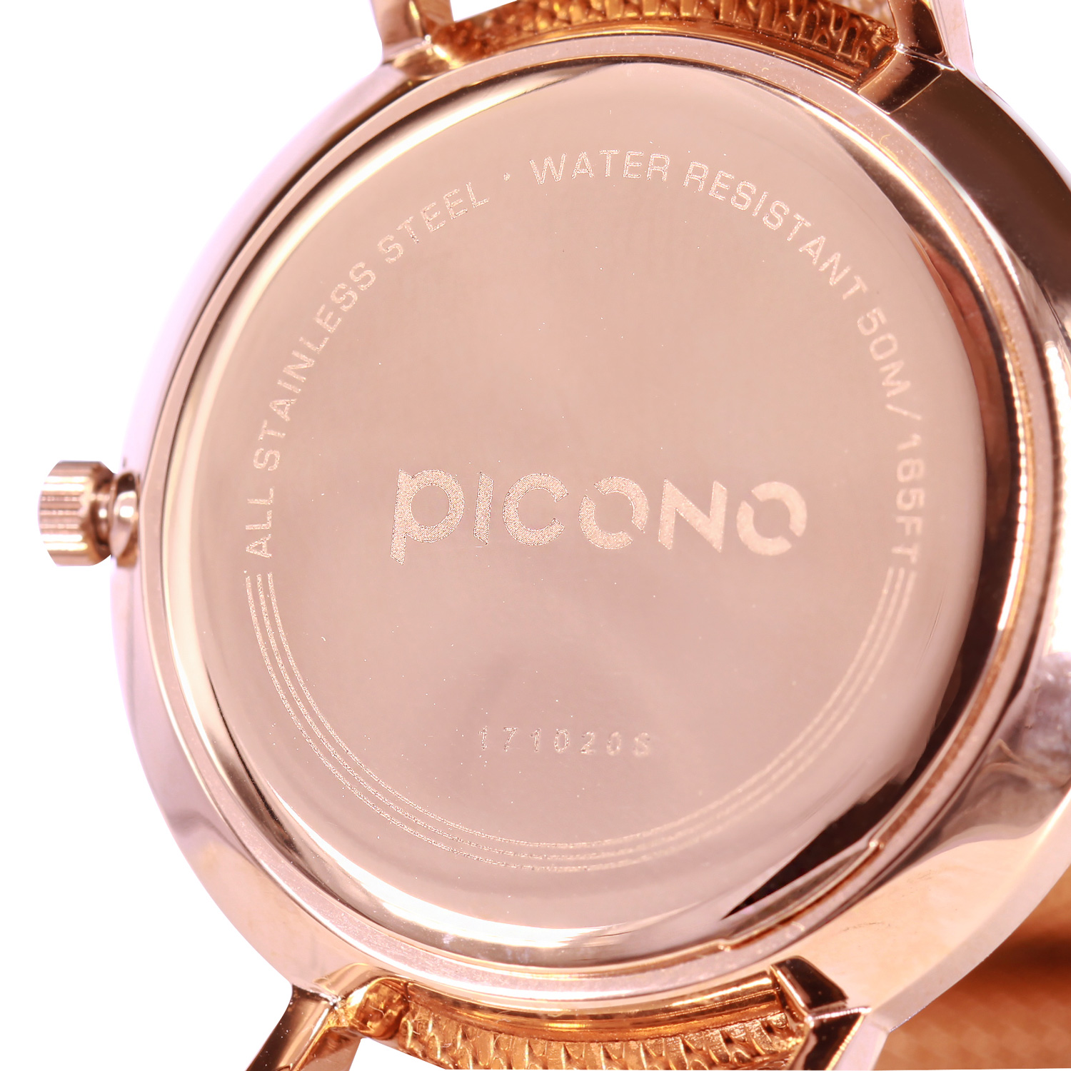 【PICONO】Amour collection black leather strap couple watch / BU-8601, , large