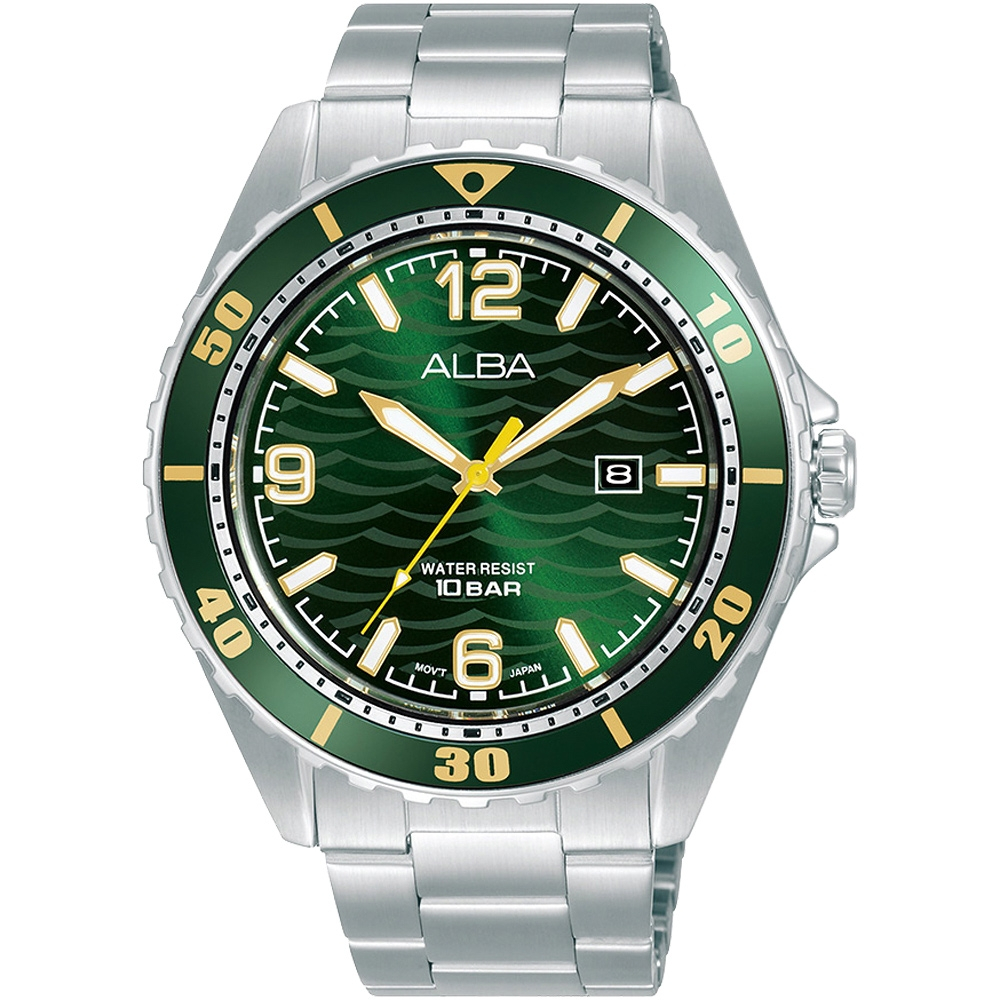 ALBA 雅柏 Active 運動風潮流手錶-42mm AG8N39X1/VJ32-X339G, , large