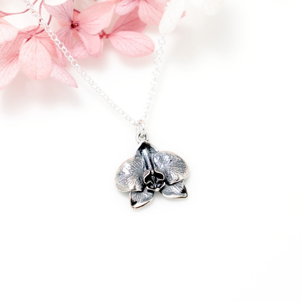 【Angel & Me】蝴蝶蘭 蘭花 s925 純銀項鍊 情人節 生日禮物, , large