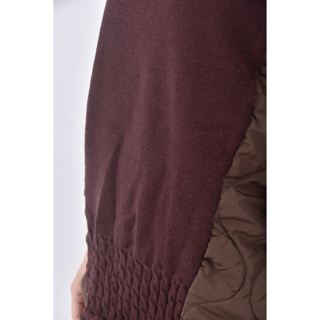 (M) 質感高領棕色長袖上衣二手衣, , large