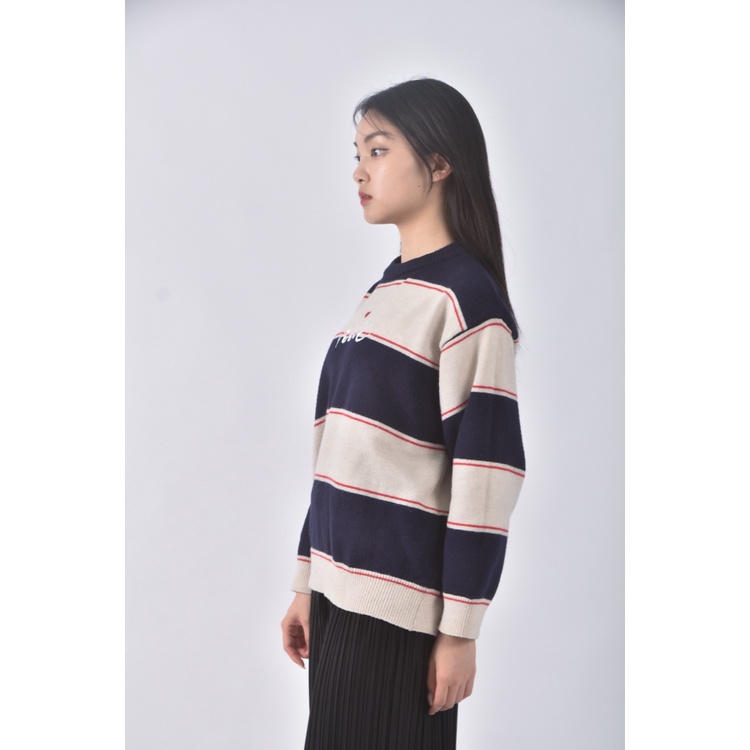 (XL) urban story韓牌條紋藍色長袖上衣二手衣, , large